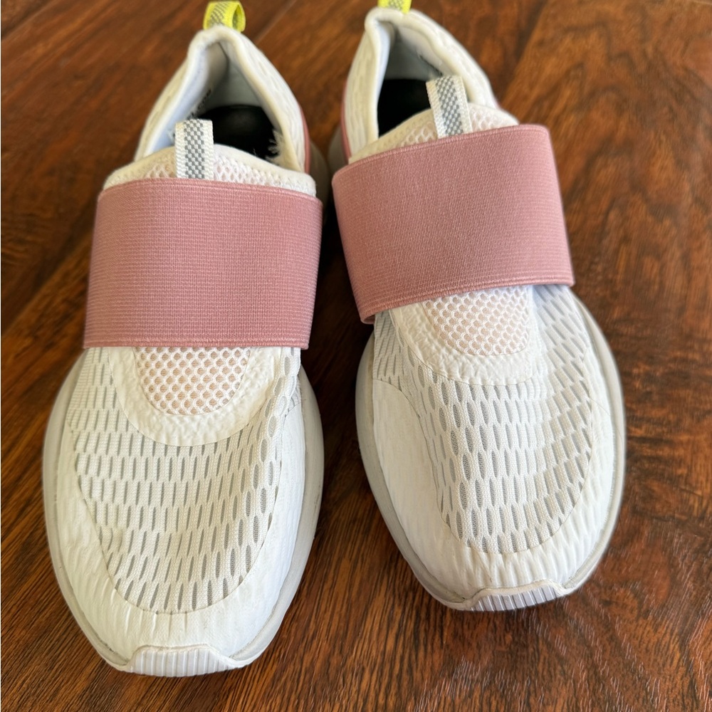 Sorel White and Pink Athletic Shoes with Breathable Mesh